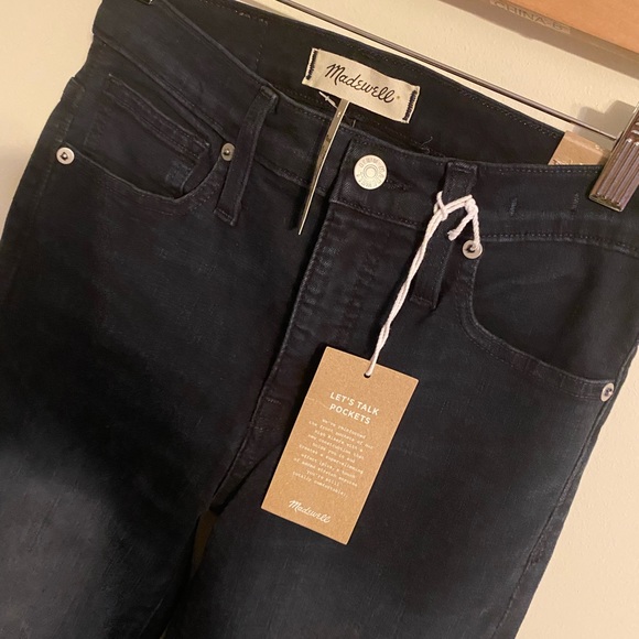 MADEWELL 9” High Rise Skinny Jeans Cold Blue Wash - Picture 4 of 8